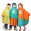 Áo mưa trẻ em Áo mưa Poncho cánh Bướm Trẻ Em cao cấp